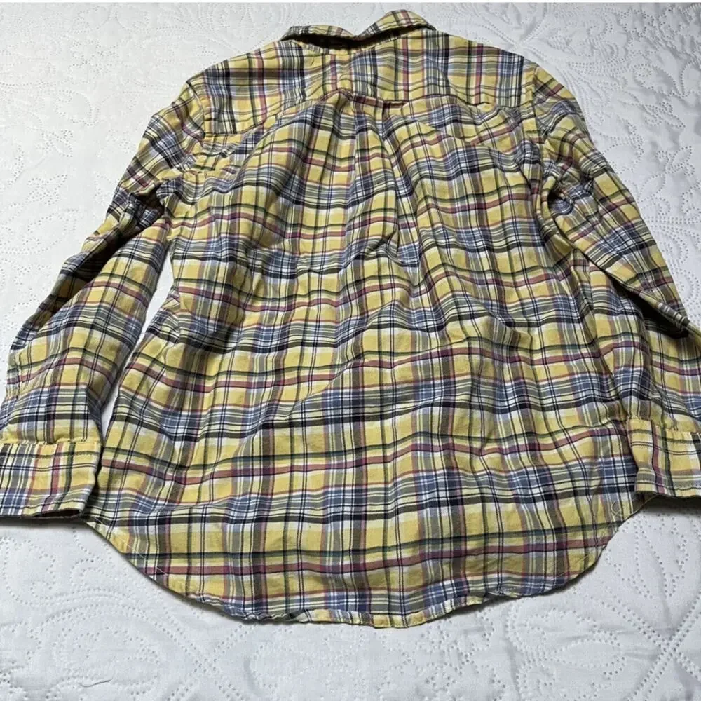 Ralph Lauren Plaid Button Up Shirt Size 6